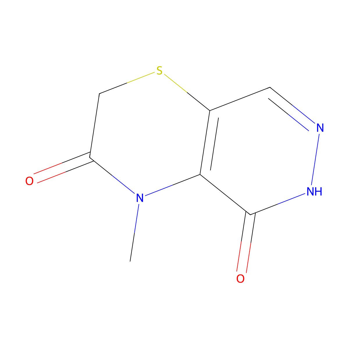 4-methyl-2H,3H,4H,5H,6H-pyridazino[4,5-b][1,4]thiazine-3,5-dione molecular structure, CAS 1334487-69-2
