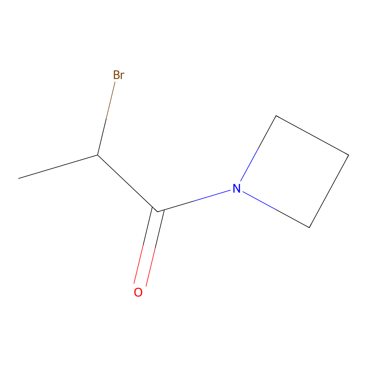 1-(Azetidin-1-yl)-2-bromopropan-1-one molecular structure, CAS 1334487-70-5