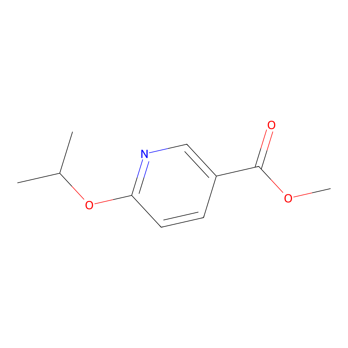 Methyl 6-isopropoxynicotinate molecular structure, CAS 1334490-27-5