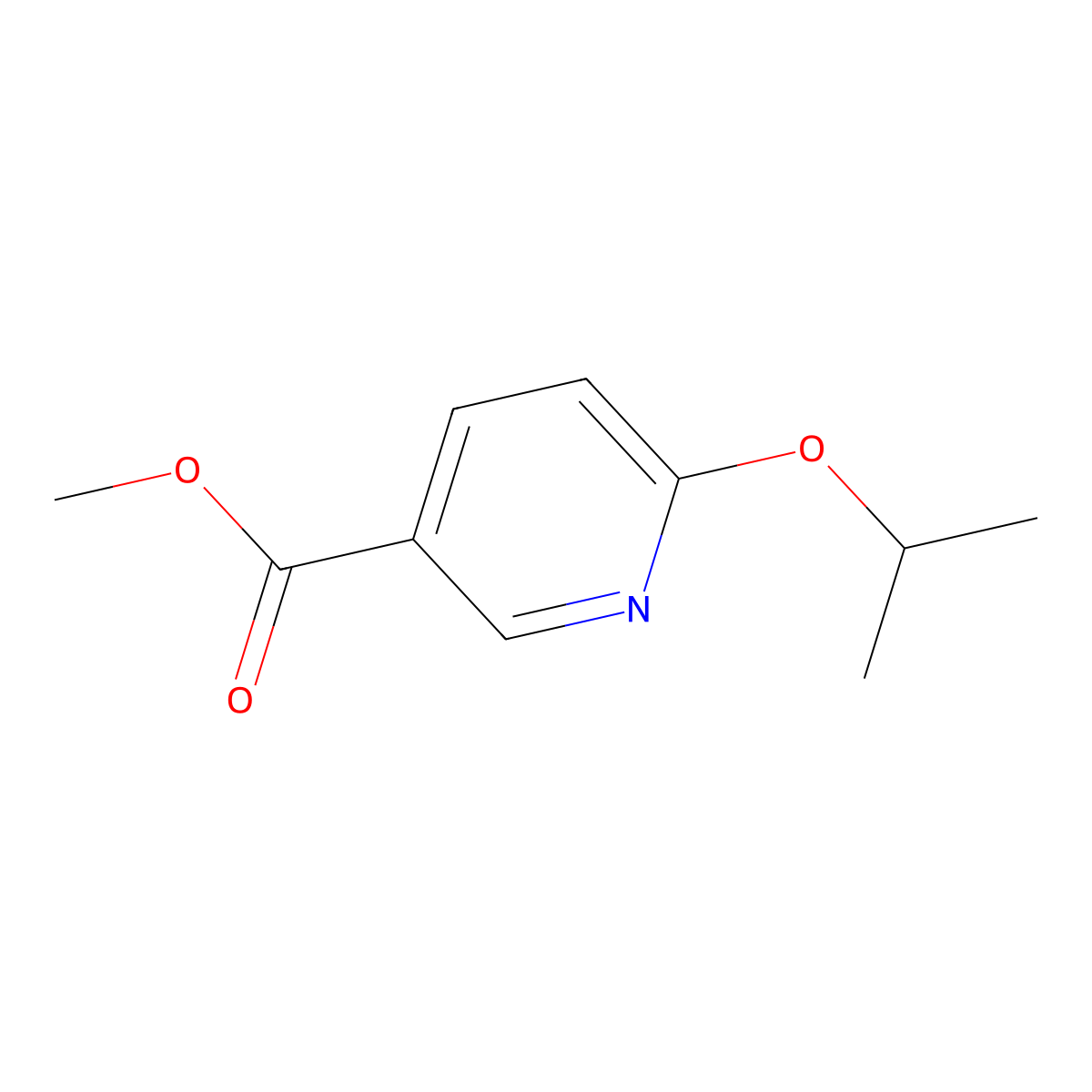 Methyl 6-isopropoxynicotinate molecular structure, CAS 1334490-27-5