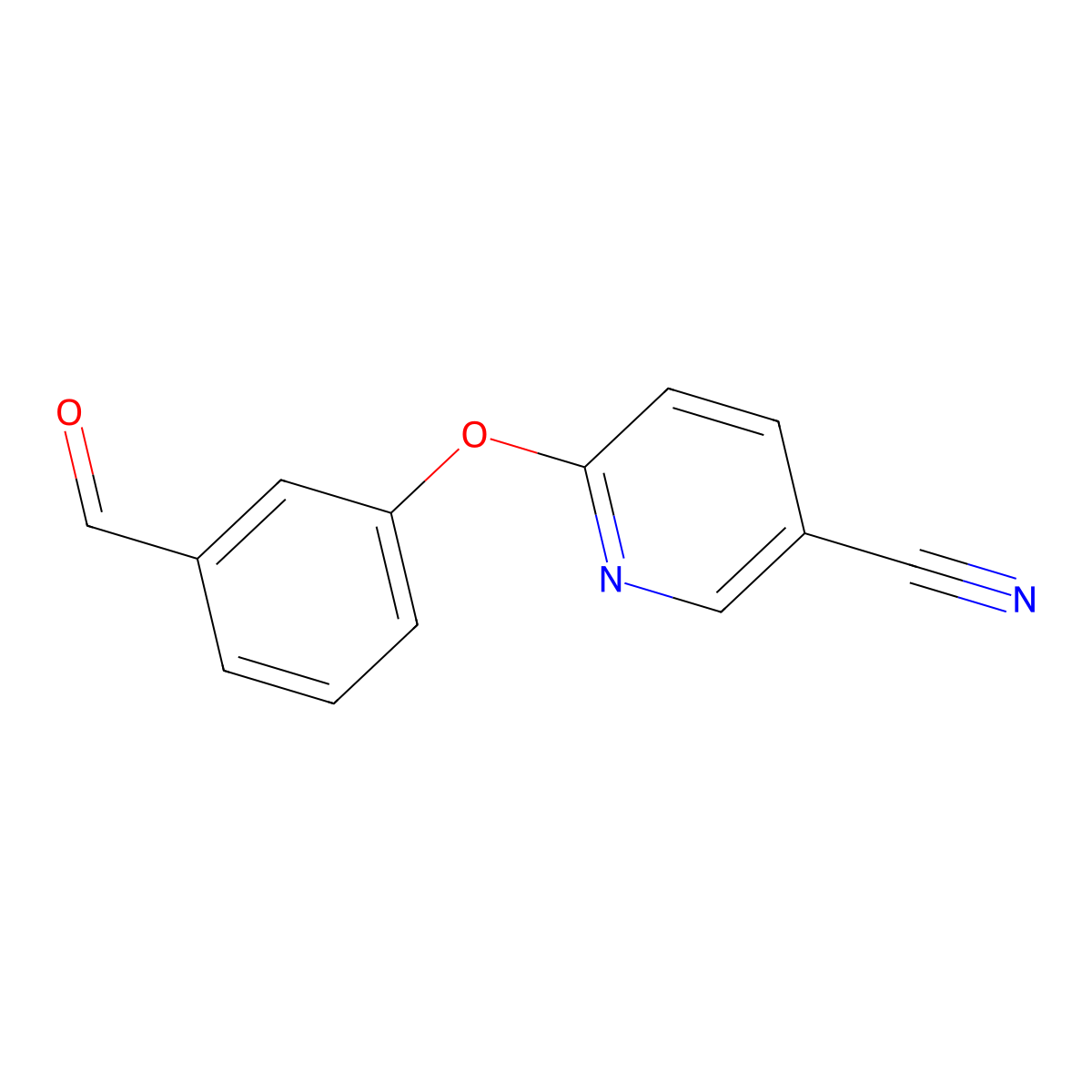 6-(3-Formylphenoxy)nicotinonitrile molecular structure, CAS 1334490-71-9