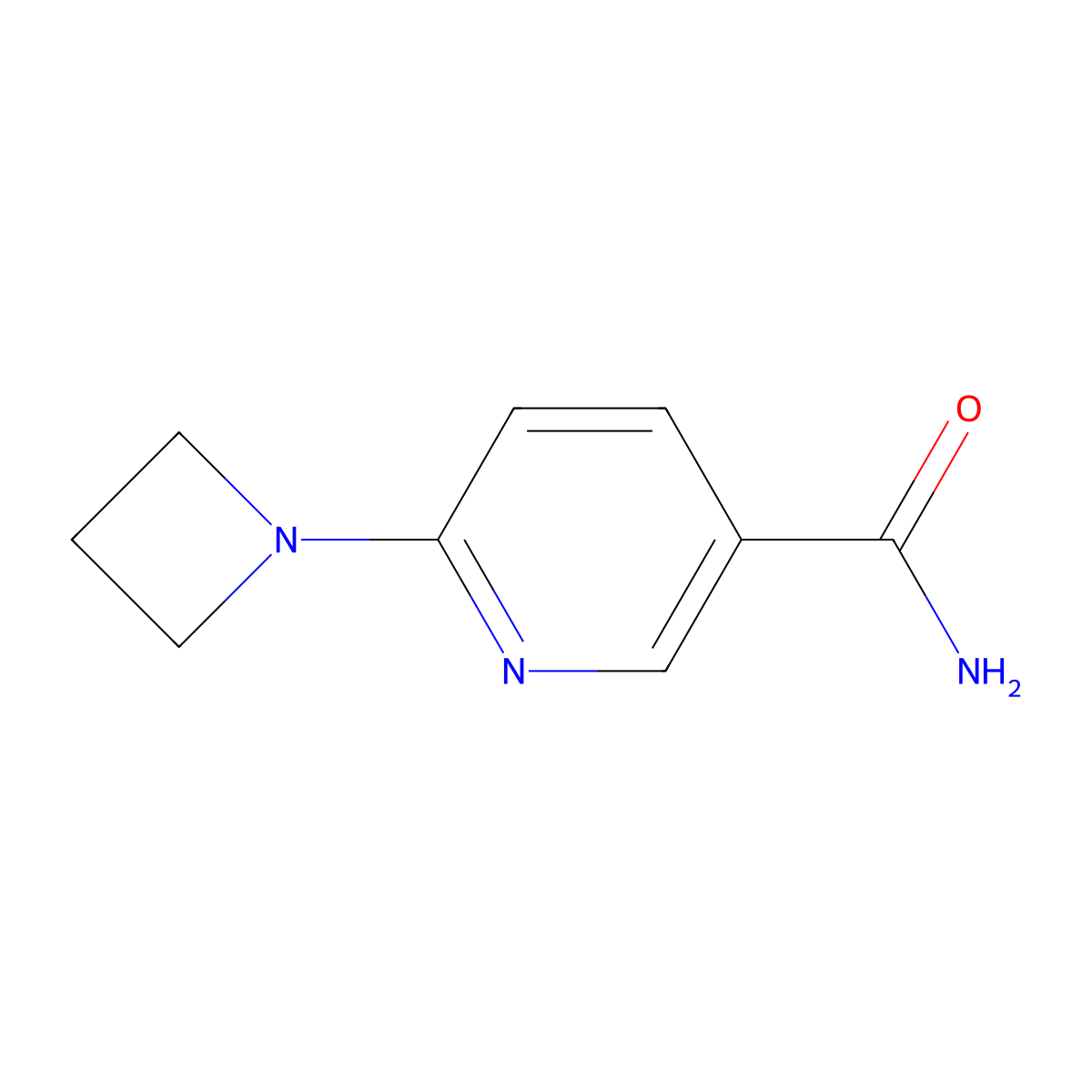 6-(Azetidin-1-yl)nicotinamide molecular structure, CAS 1334490-88-8