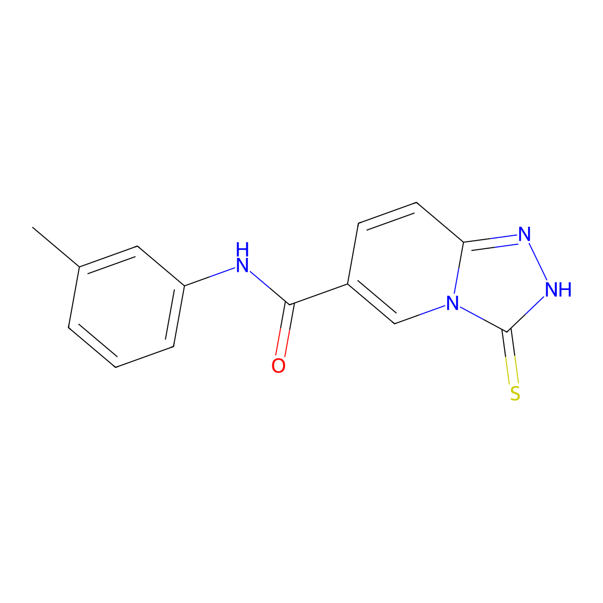 3-Thioxo-2,3-dihydro-[1,2,4]triazolo[4,3-a]pyridine-6-carboxylic acid m-tolylamide molecular structure, CAS 1334491-45-0