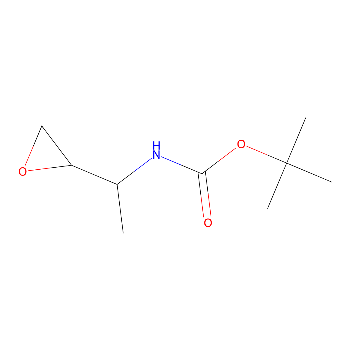 tert-Butyl N-[1-(oxiran-2-yl)ethyl]carbamate molecular structure, CAS 1334491-92-7