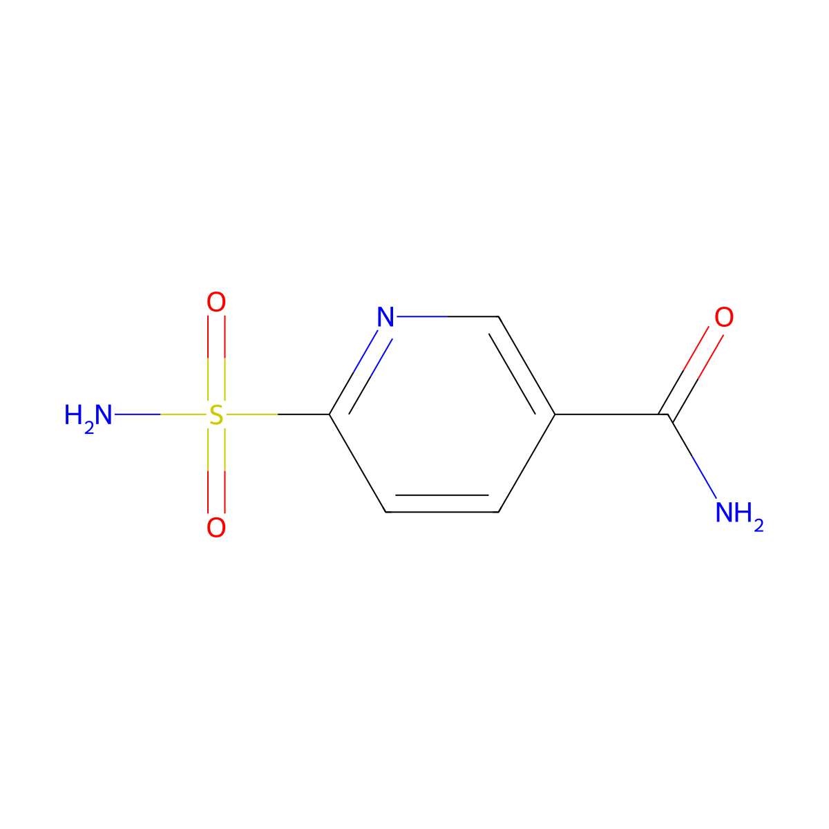 6-Sulfamoylnicotinamide molecular structure, CAS 1334493-81-0
