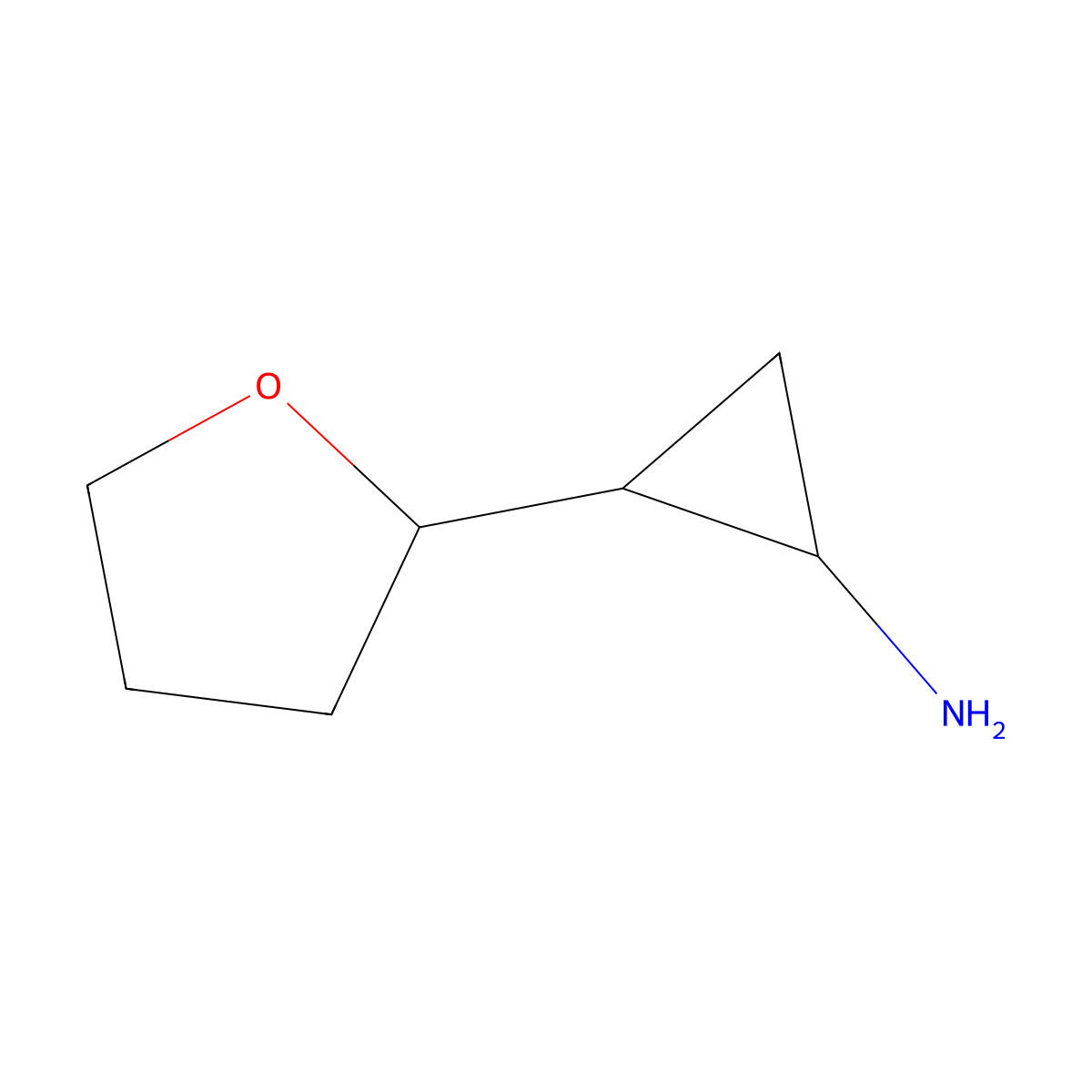 2-(Oxolan-2-yl)cyclopropan-1-amine molecular structure, CAS 1334493-96-7