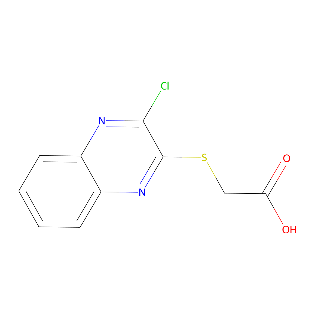 2-((3-Chloroquinoxalin-2-yl)thio)acetic acid molecular structure, CAS 1334494-23-3