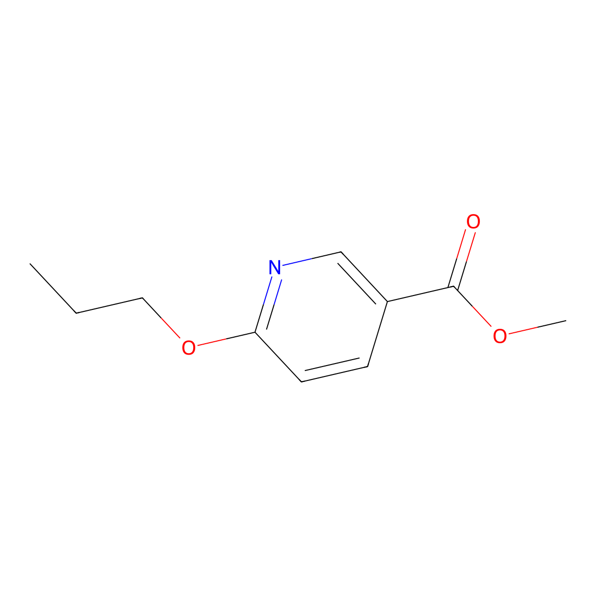 Methyl 6-propoxynicotinate molecular structure, CAS 1334498-75-7