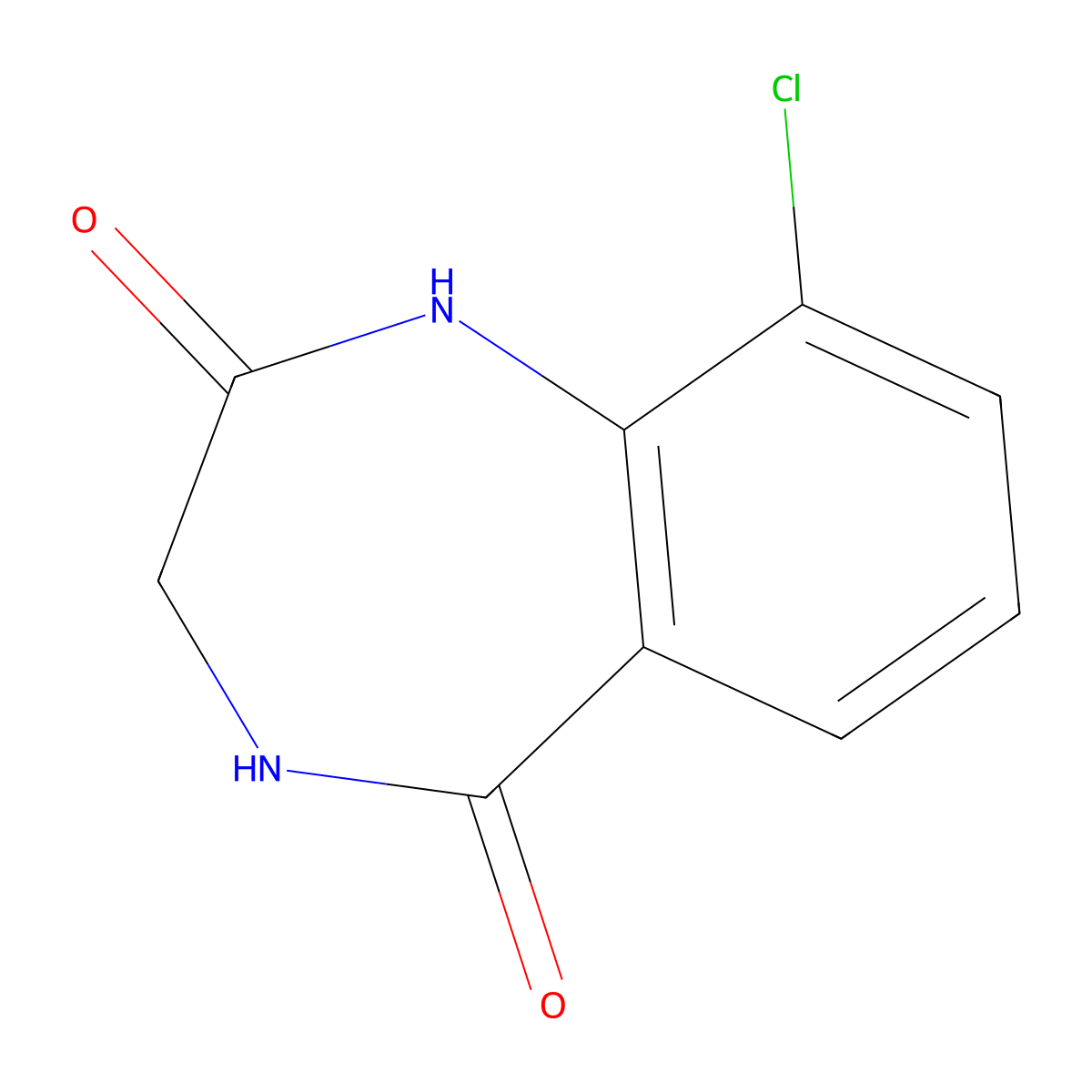 9-Chloro-3,4-dihydro-1H-benzo[E][1,4]diazepine-2,5-dione molecular structure, CAS 1334499-55-6