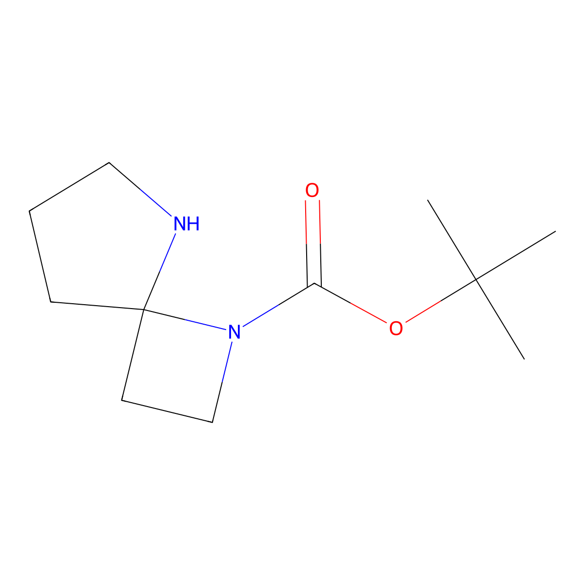 tert-Butyl 1,5-diazaspiro[3.4]octane-1-carboxylate molecular structure, CAS 1334499-56-7