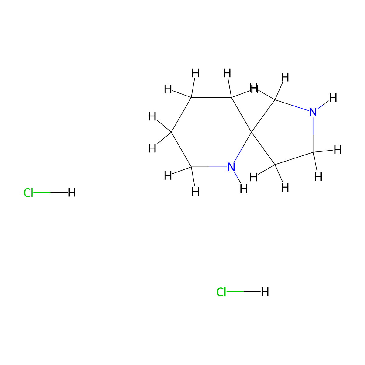 2,6-Diazaspiro[4.5]decane dihydrochloride molecular structure, CAS 1334499-58-9