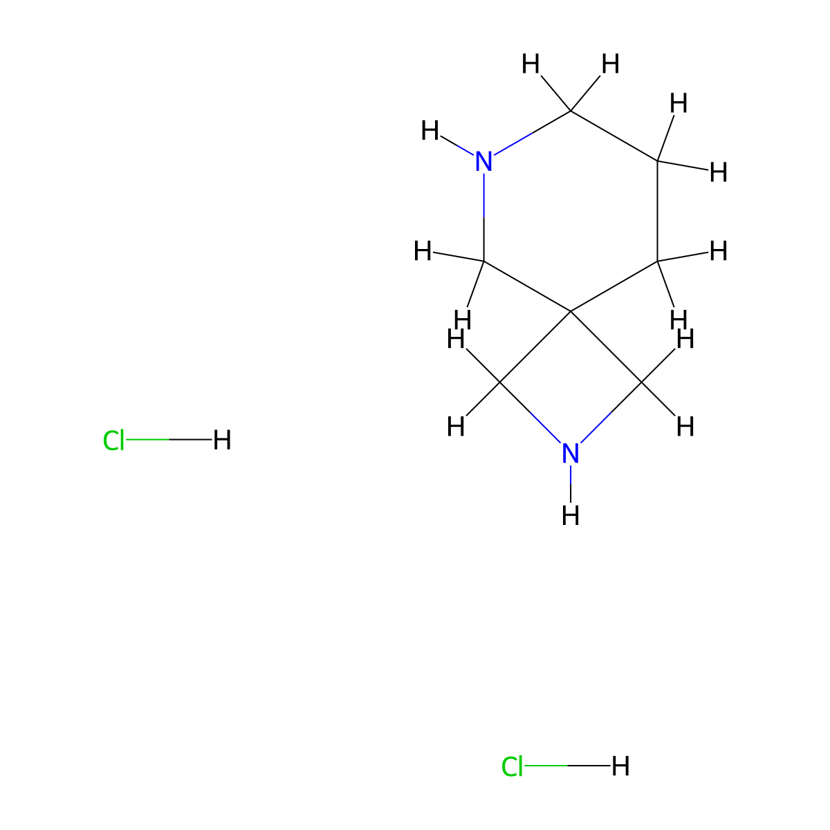 2,6-Diazaspiro[3.5]nonane dihydrochloride molecular structure, CAS 1334499-63-6
