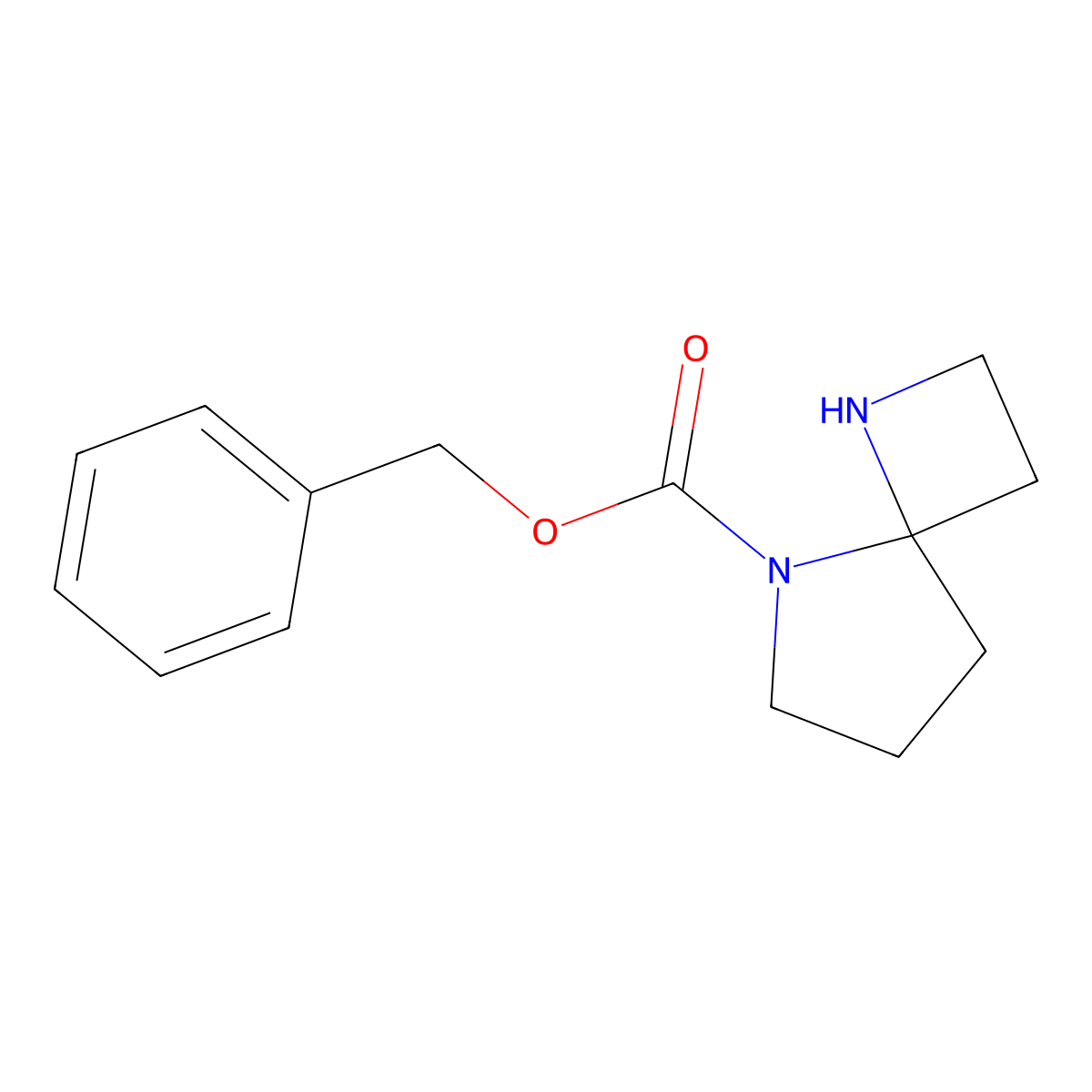 Benzyl 1,5-diazaspiro[3.4]octane-5-carboxylate molecular structure, CAS 1334499-74-9