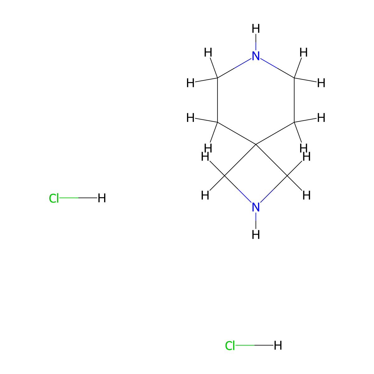 2,7-Diazaspiro[3.5]nonane dihydrochloride molecular structure, CAS 1334499-85-2