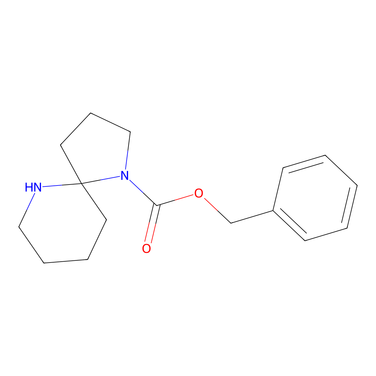 Benzyl 1,6-diazaspiro[4.5]decane-1-carboxylate molecular structure, CAS 1334499-88-5