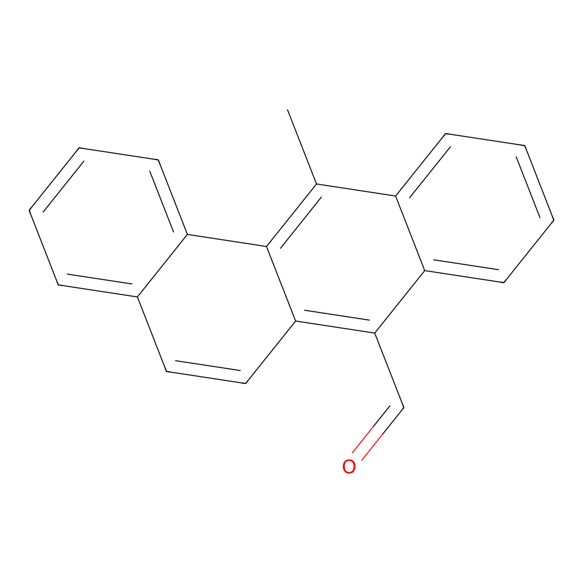 12-Methylbenz(a)anthracene-7-carboxaldehyde molecular structure, CAS 13345-61-4