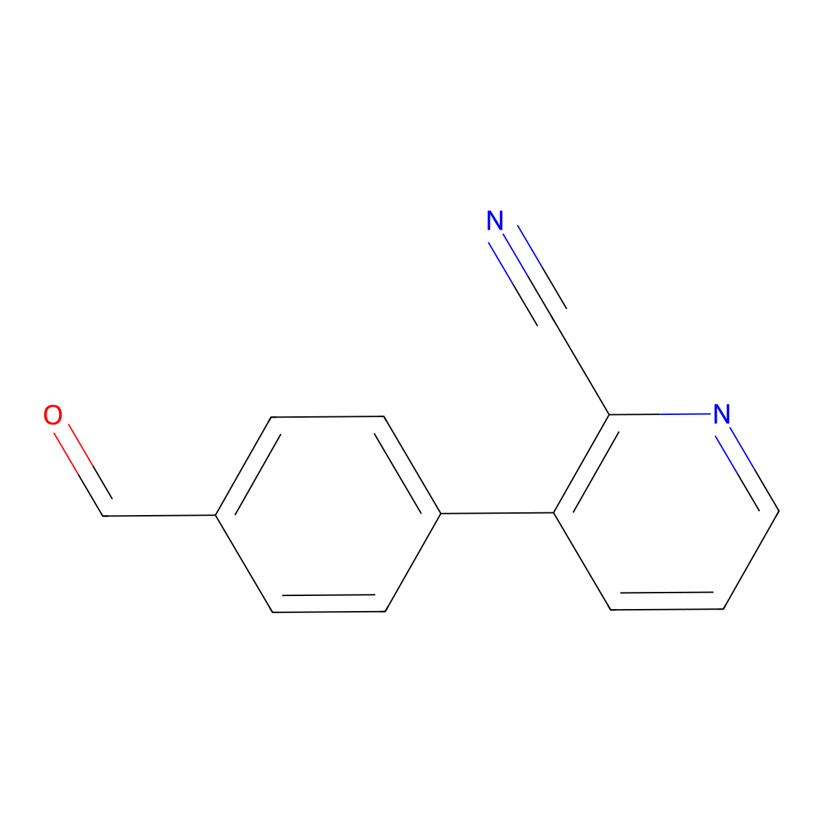 3-(4-Formylphenyl)picolinonitrile molecular structure, CAS 1334500-10-5