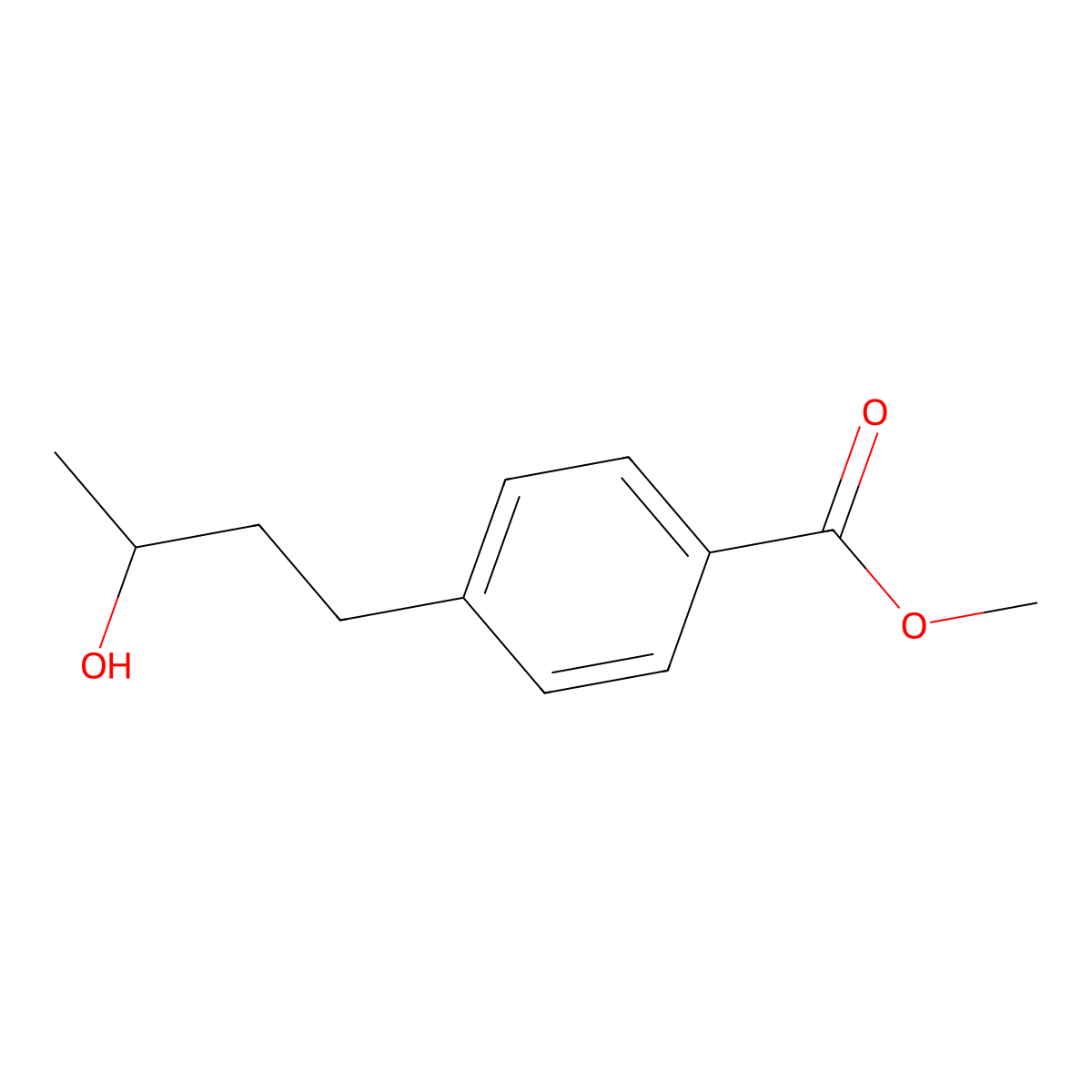 Methyl 4-(3-hydroxybutyl)benzoate molecular structure, CAS 1334511-37-3