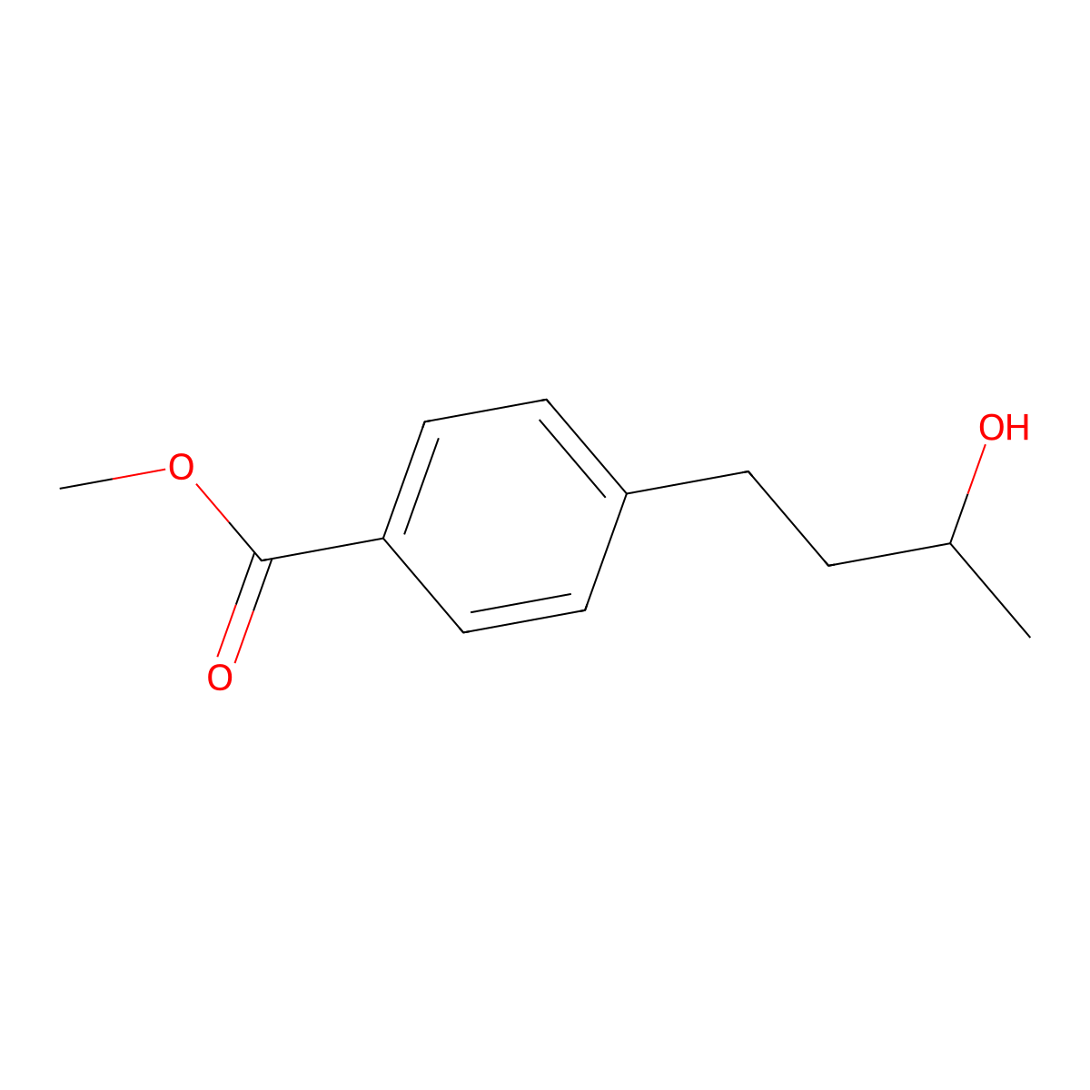 Methyl 4-(3-hydroxybutyl)benzoate molecular structure, CAS 1334511-37-3