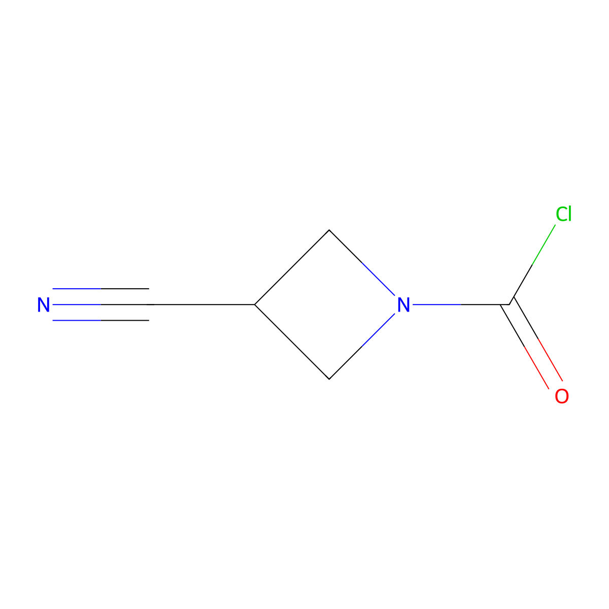 3-Cyanoazetidine-1-carbonyl chloride molecular structure, CAS 1334511-73-7