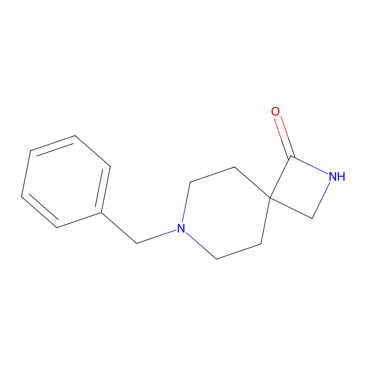 7-Benzyl-1-oxo-2,7-diazaspiro[3.5]nonane molecular structure, CAS 1334536-88-7