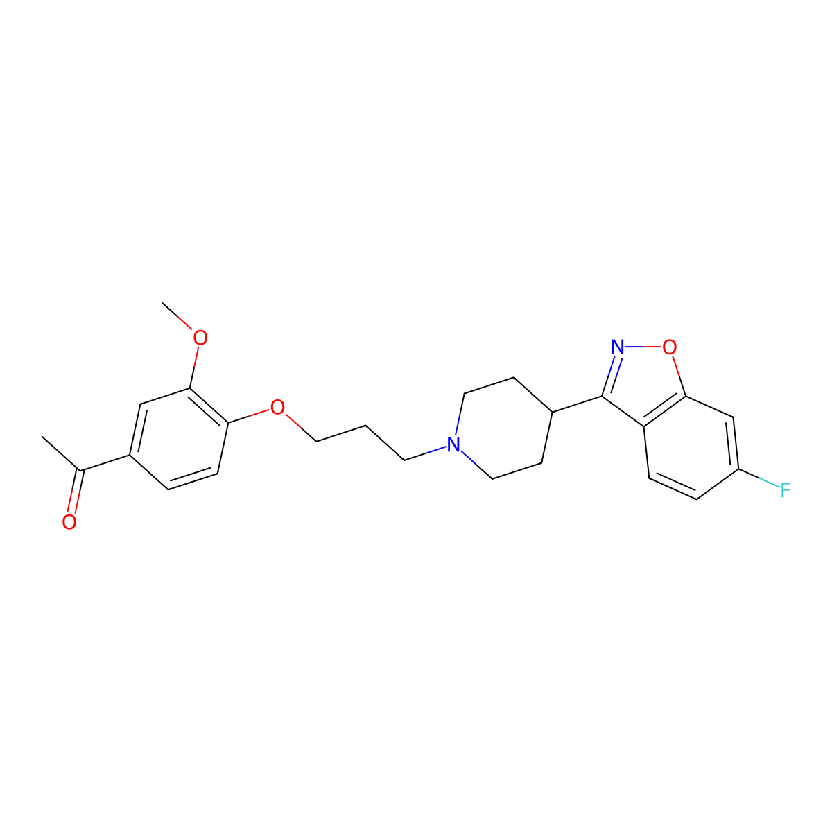 Iloperidone molecular structure, CAS 133454-47-4