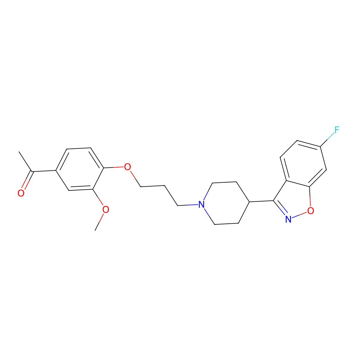 Iloperidone molecular structure, CAS 133454-47-4