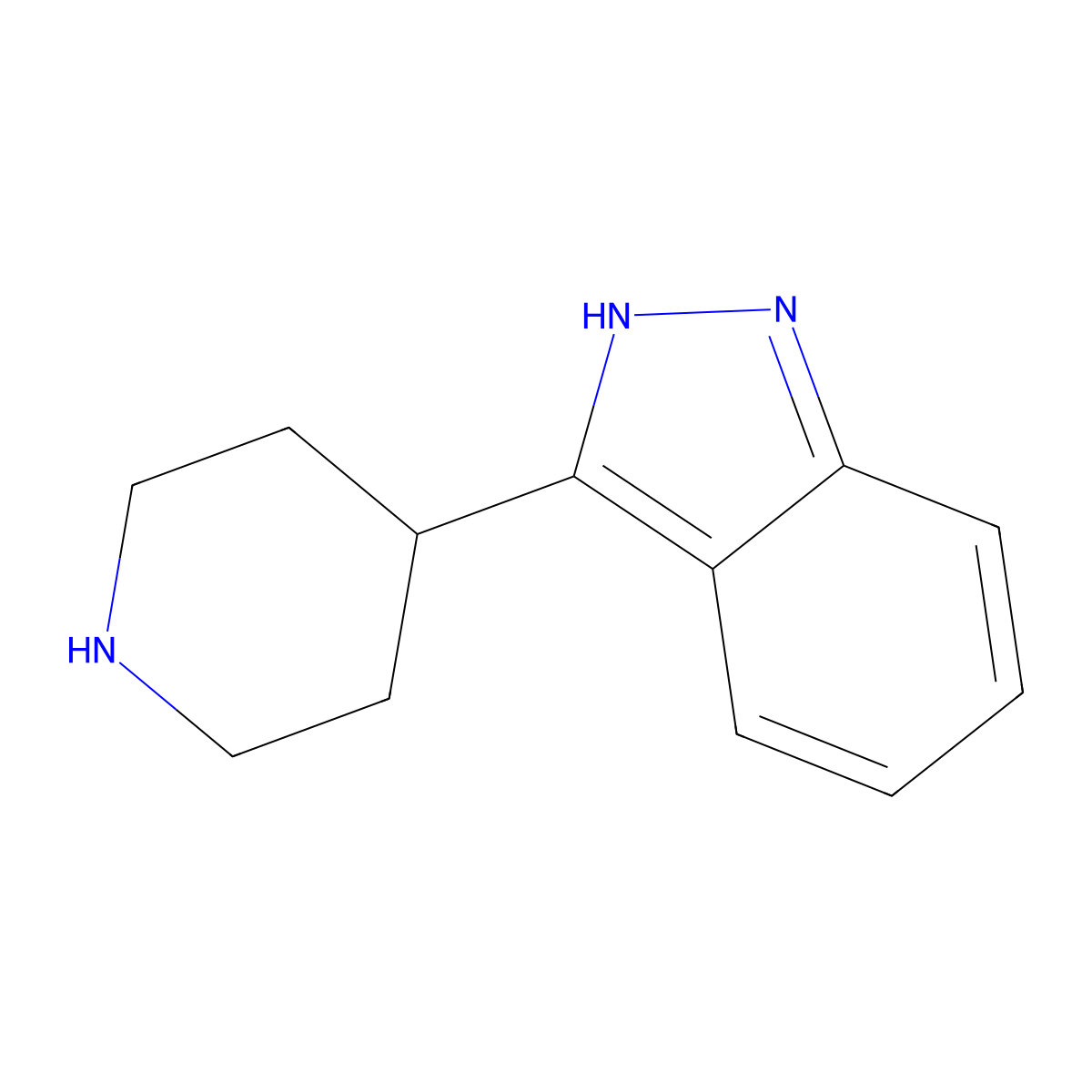3-Piperidin-4-YL-1H-indazole molecular structure, CAS 133455-10-4