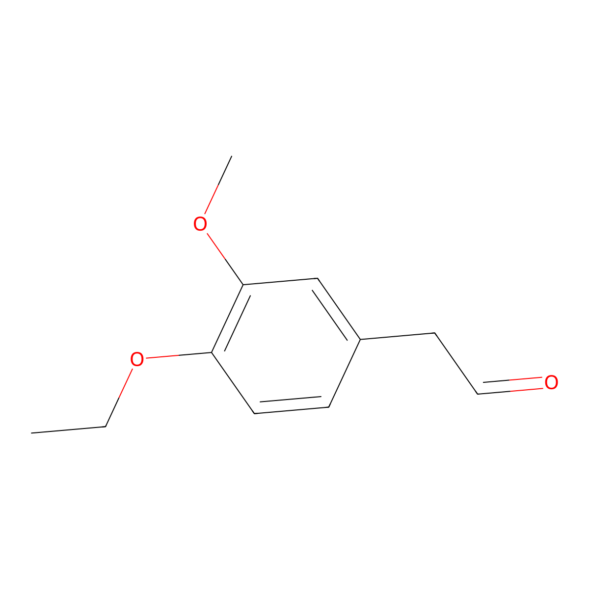 2-(4-Ethoxy-3-methoxyphenyl)acetaldehyde molecular structure, CAS 133455-29-5