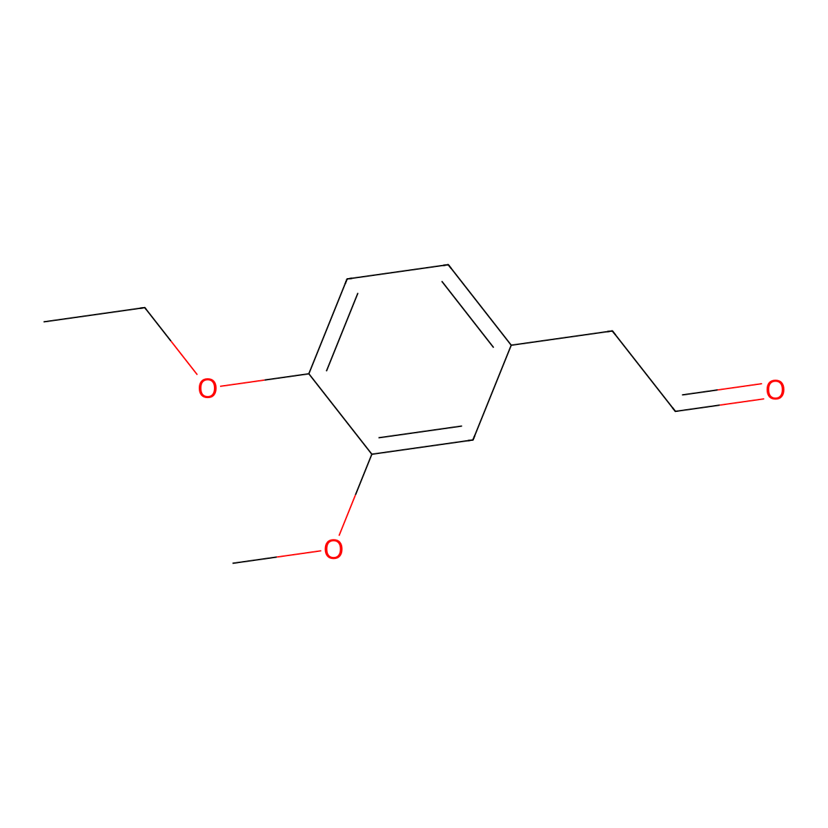 2-(4-Ethoxy-3-methoxyphenyl)acetaldehyde molecular structure, CAS 133455-29-5