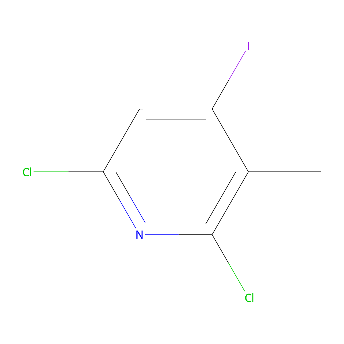 2,6-Dichloro-4-iodo-3-methylpyridine molecular structure, CAS 1334589-76-2