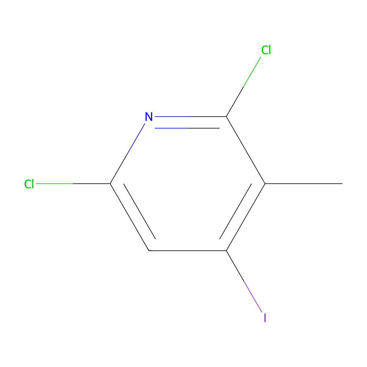 2,6-Dichloro-4-iodo-3-methylpyridine molecular structure, CAS 1334589-76-2