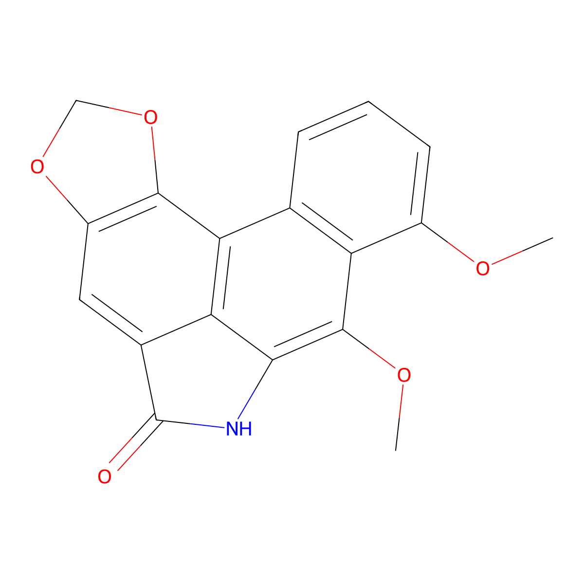 9-Methoxyaristolactam I molecular structure, CAS 133462-30-3
