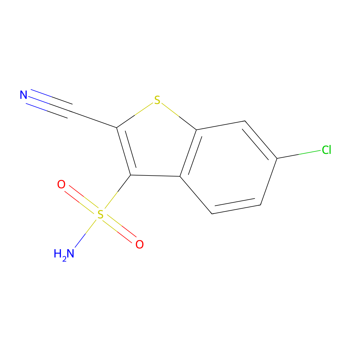 6-Chloro-2-cyanobenzo[b]thiophene-3-sulfonamide molecular structure, CAS 1334621-85-0
