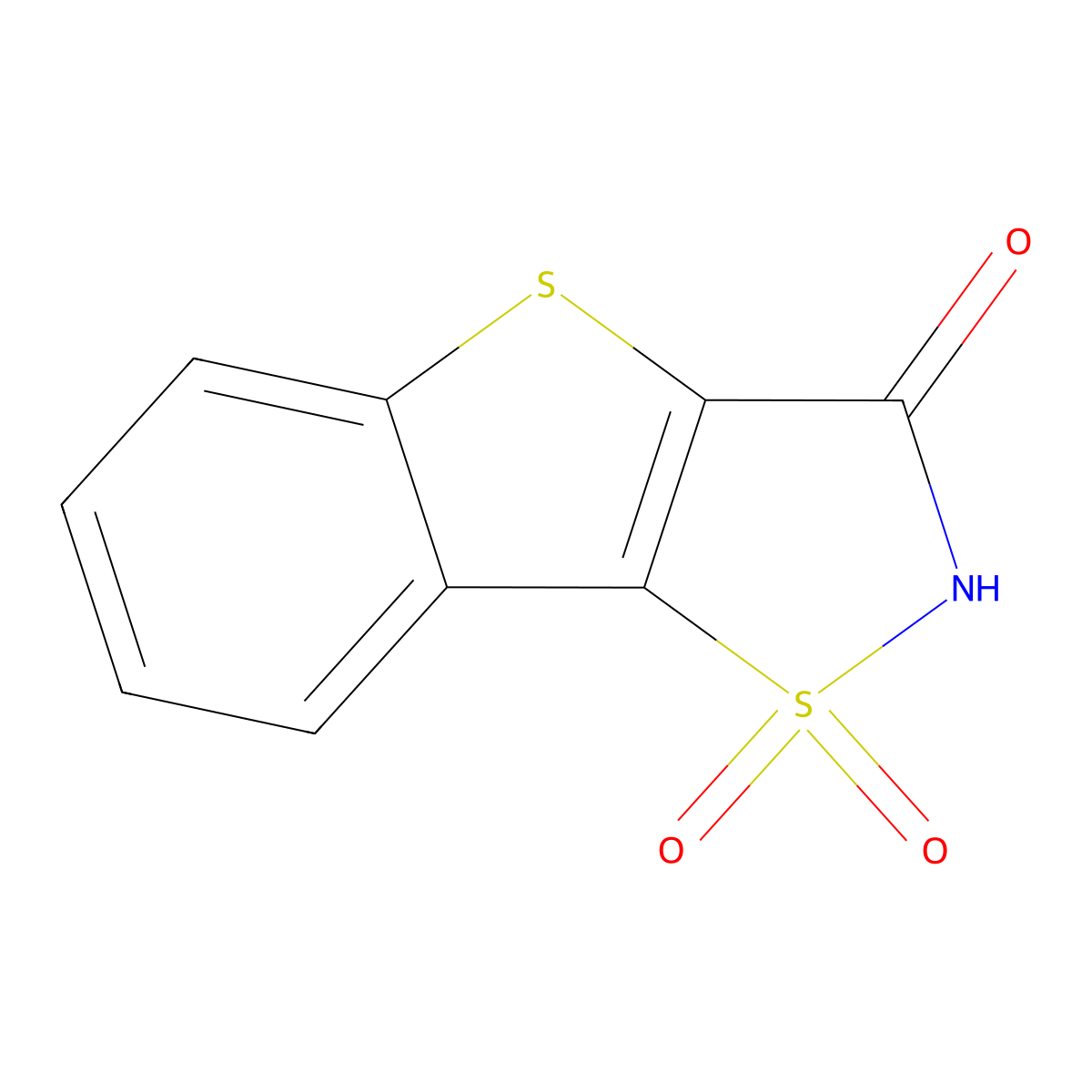 Benzo[4,5]thieno[2,3-d]isothiazol-3(2h)-one 1,1-dioxide molecular structure, CAS 1334629-86-5