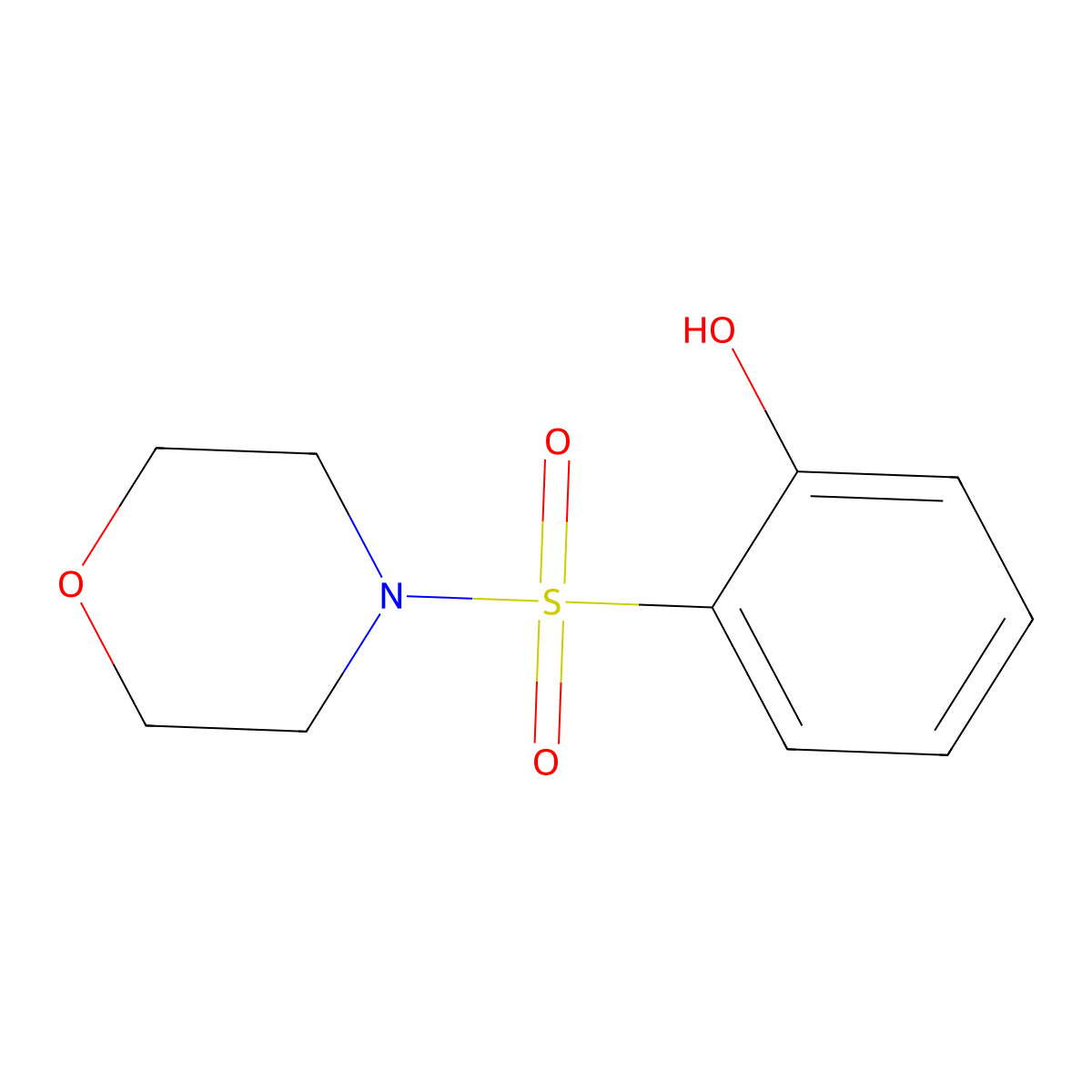 2-(Morpholine-4-sulfonyl)phenol molecular structure, CAS 1334634-89-7