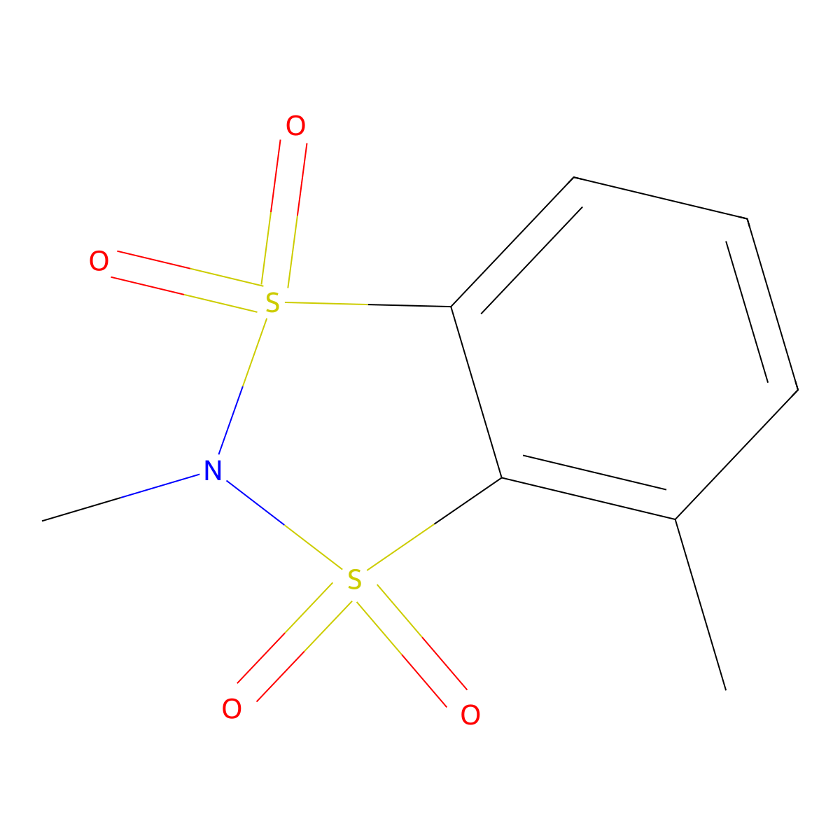 2,4-dimethyl-2H-1lambda6,3lambda6,2-benzodithiazole-1,1,3,3-tetrone molecular structure, CAS 1334635-32-3