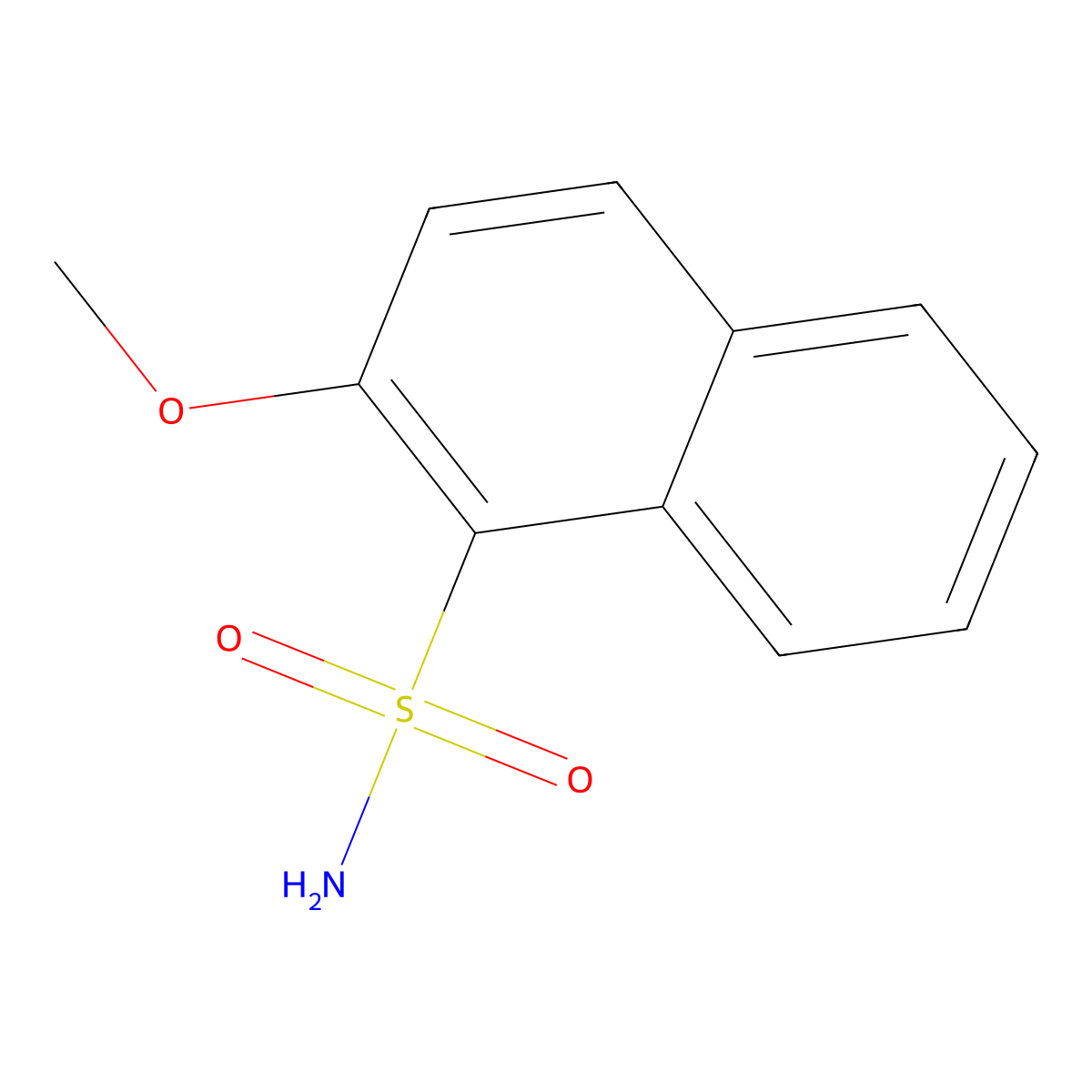 2-Methoxynaphthalene-1-sulfonamide molecular structure, CAS 1334642-16-8