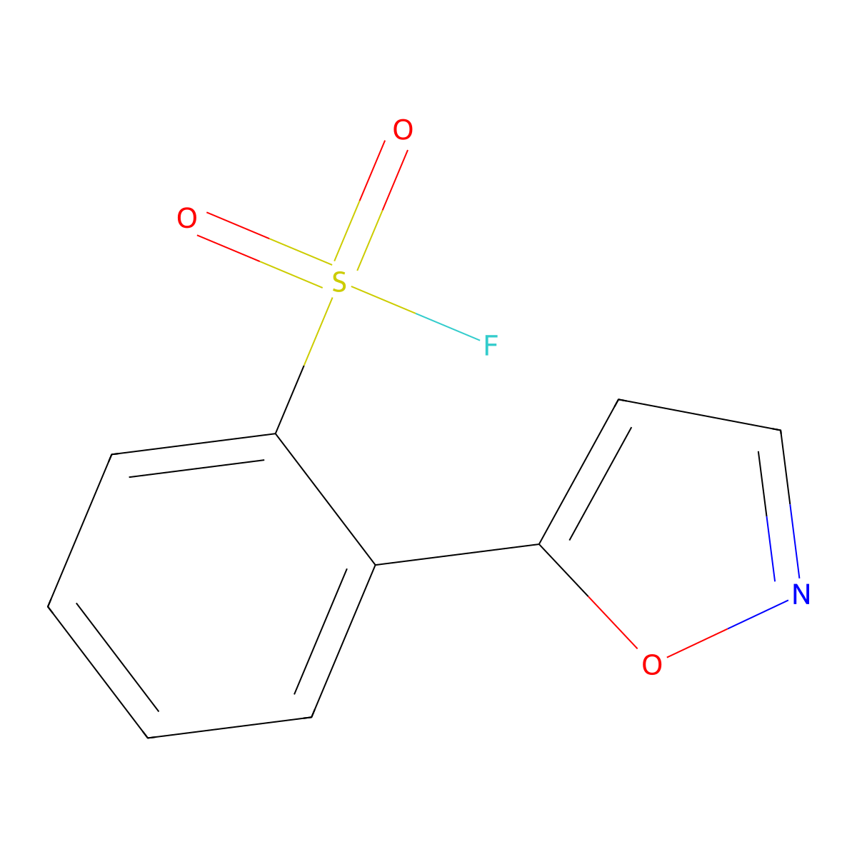 2-(1,2-Oxazol-5-YL)benzene-1-sulfonyl fluoride molecular structure, CAS 1334653-40-5