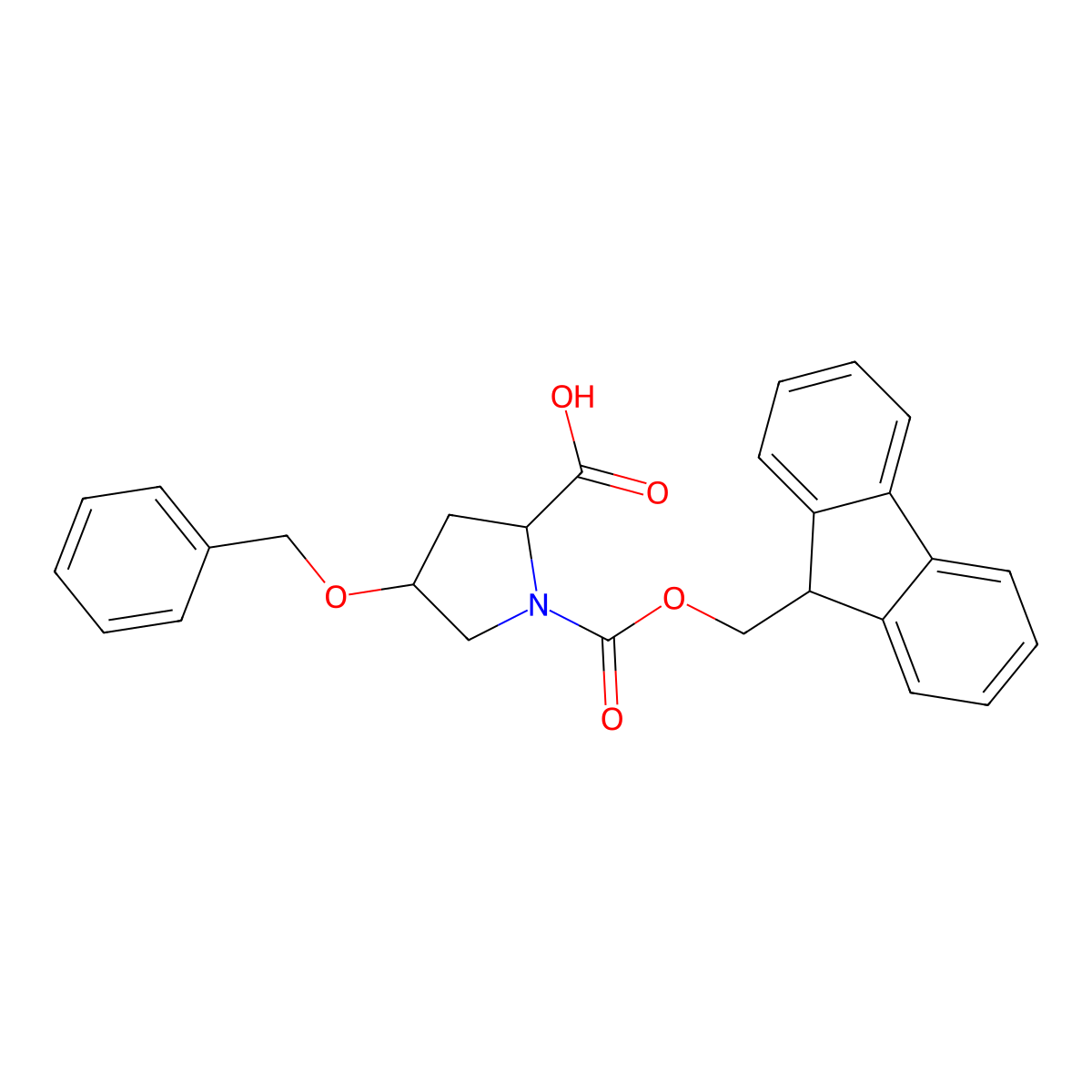 (4S)-1-Fmoc-4-benzyloxy-L-proline molecular structure, CAS 1334671-64-5