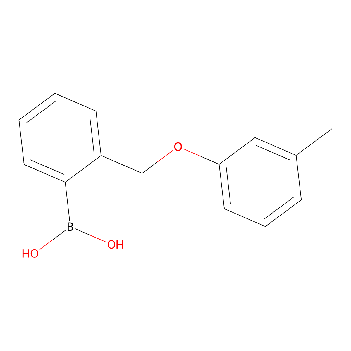 B-[2-[(3-Methylphenoxy)methyl]phenyl]boronic acid molecular structure, CAS 1334679-94-5