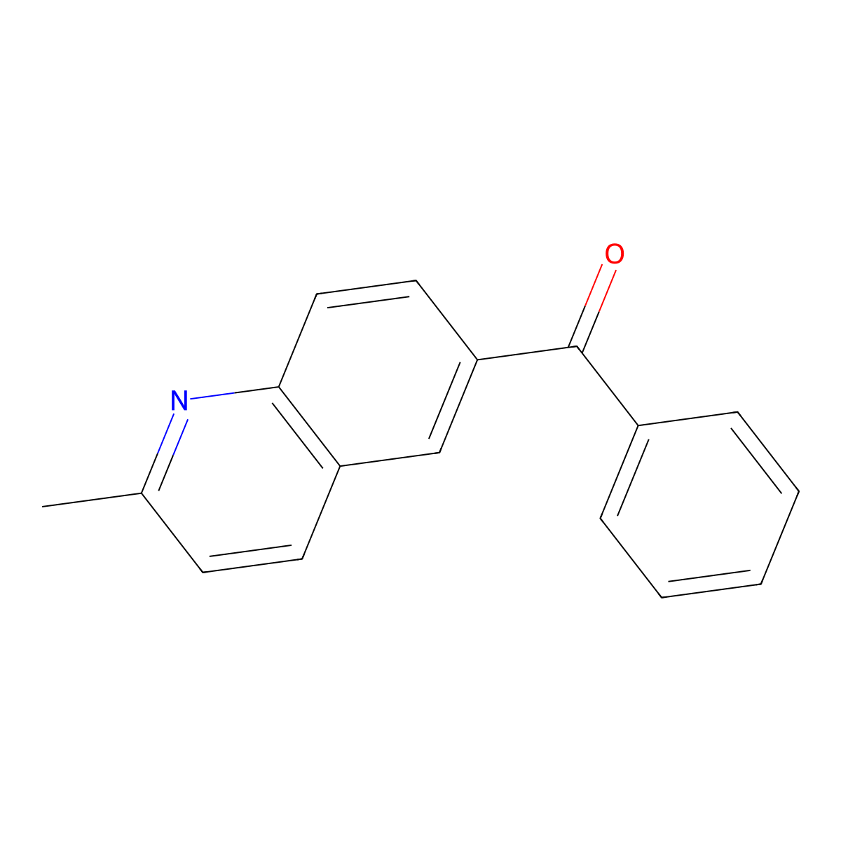 (2-Methyl-6-quinolinyl)phenylmethanone molecular structure, CAS 1334681-92-3