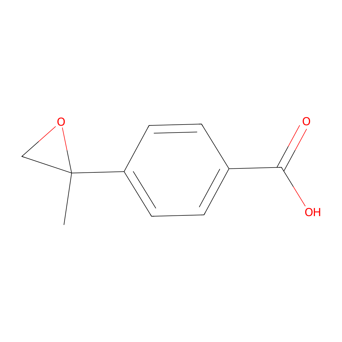4-(2-Methyloxiran-2-yl)benzoic acid molecular structure, CAS 1334685-91-4