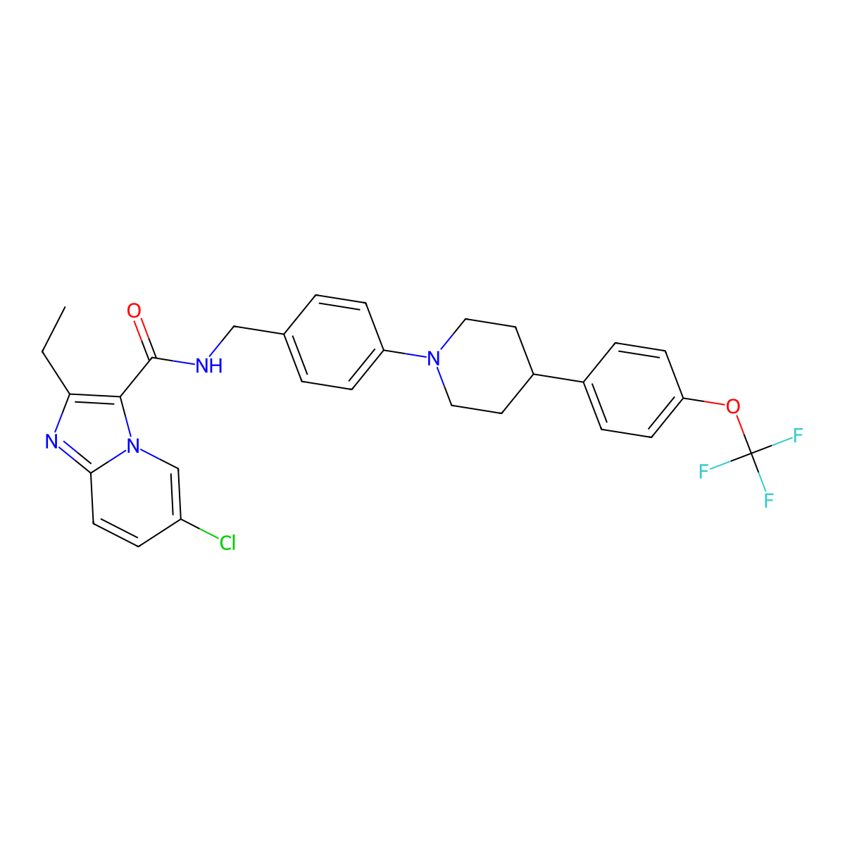 Telacebec molecular structure, CAS 1334719-95-7