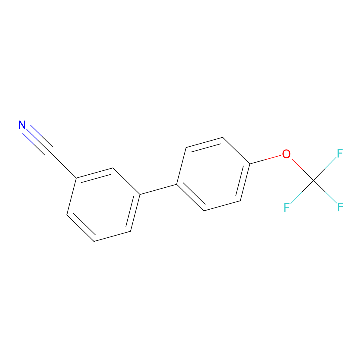 3-[4-(Trifluoromethoxy)phenyl]benzonitrile molecular structure, CAS 1334721-50-4