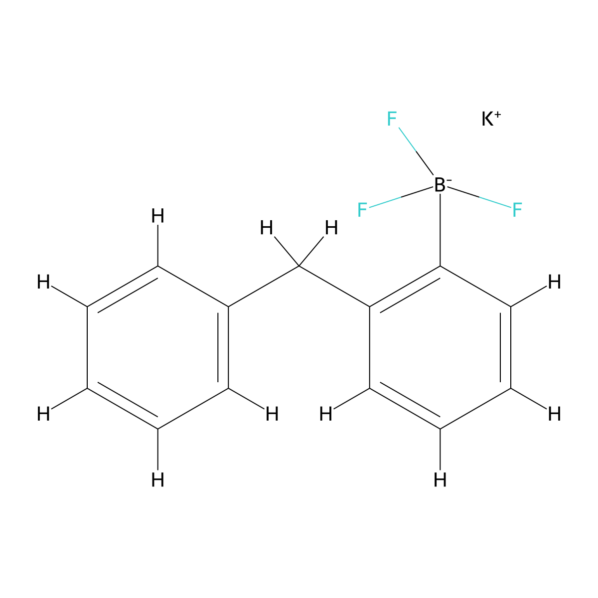 Potassium (2-benzylphenyl)trifluoroboranuide molecular structure, CAS 1334723-94-2