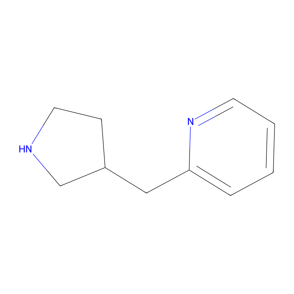 (R)-2-(Pyrrolidin-3-ylmethyl)pyridine molecular structure, CAS 1334729-38-2