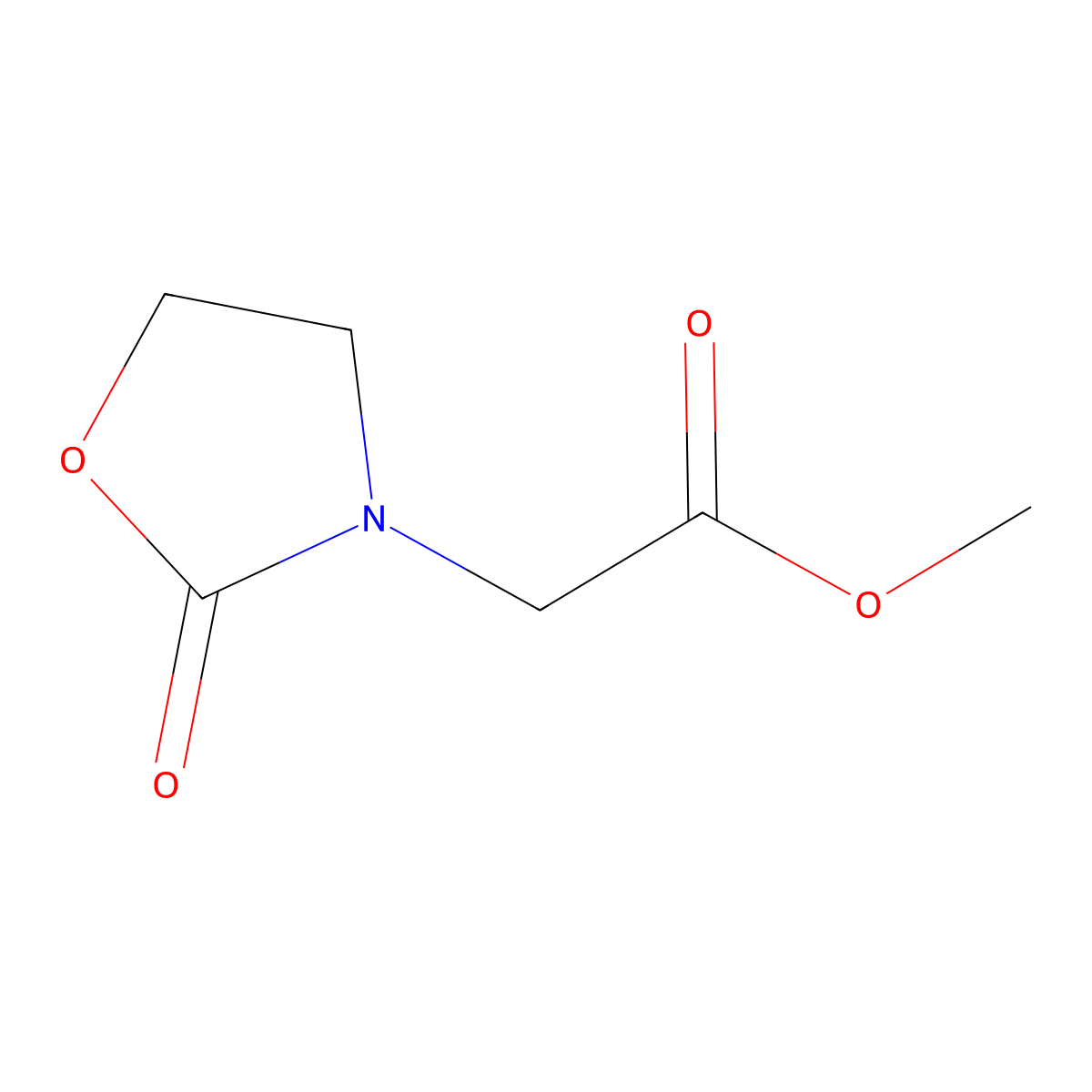 Methyl 2-(2-oxooxazolidin-3-yl)acetate molecular structure, CAS 133473-89-9