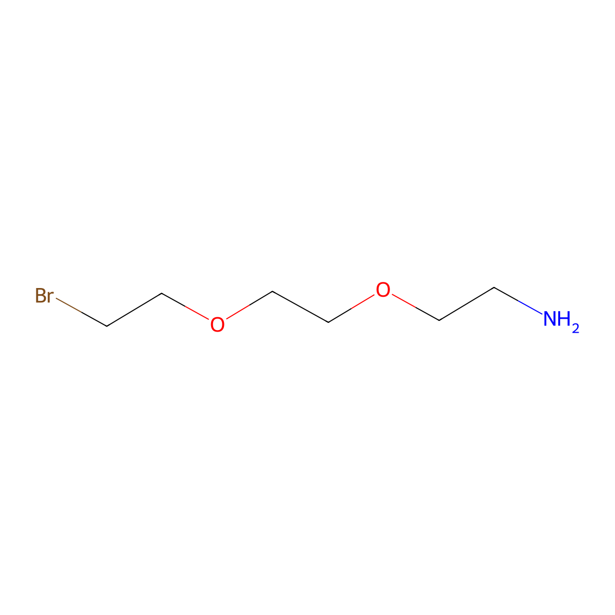 1-(2-Aminoethoxy)-2-(2-bromoethoxy)ethane molecular structure, CAS 1334782-19-2