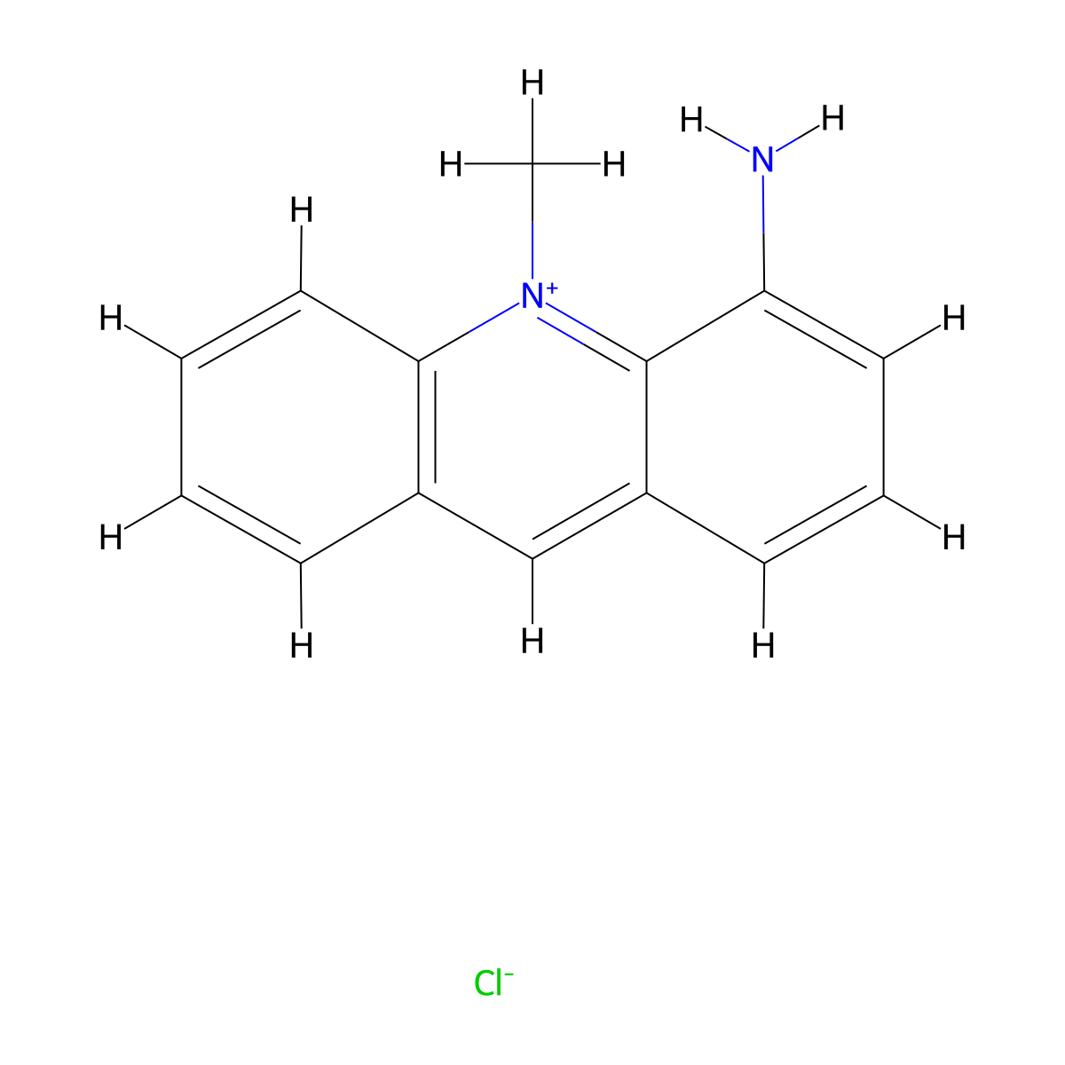 4-Amino-10-methylacridinium chloride molecular structure, CAS 13348-59-9
